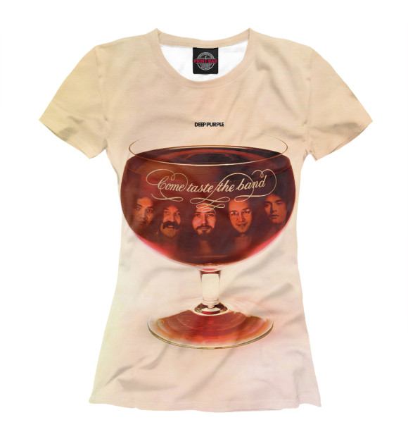 Футболка для девочек с изображением Deep Purple цвета Белый