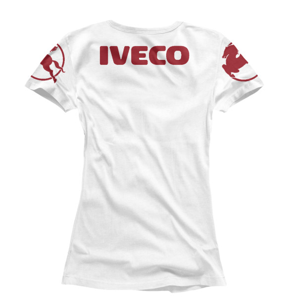 Женская футболка с изображением IVECO цвета Белый