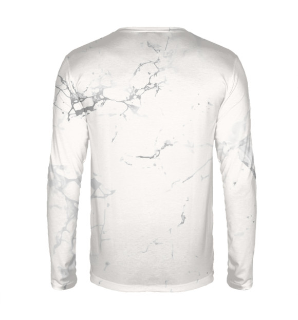 Мужской лонгслив с изображением Recumbent Bicycle Evolution цвета Белый