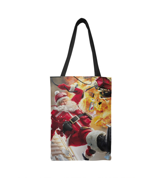 Сумка-шоппер с изображением Санта Супер цвета 