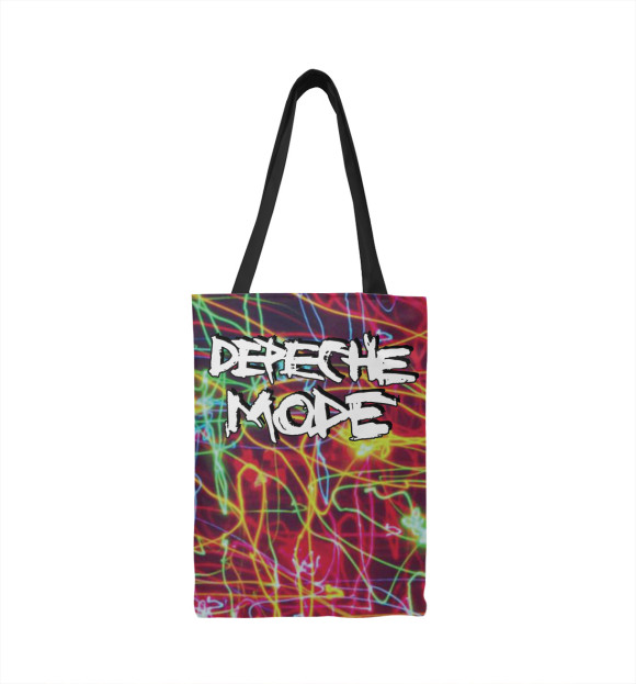 Сумка-шоппер с изображением Depeche Mode цвета 