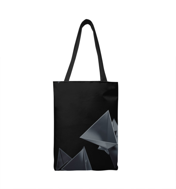 Сумка-шоппер с изображением Треугольники цвета 