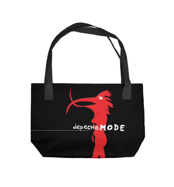 Пляжная сумка с изображением Depeche Mode цвета 