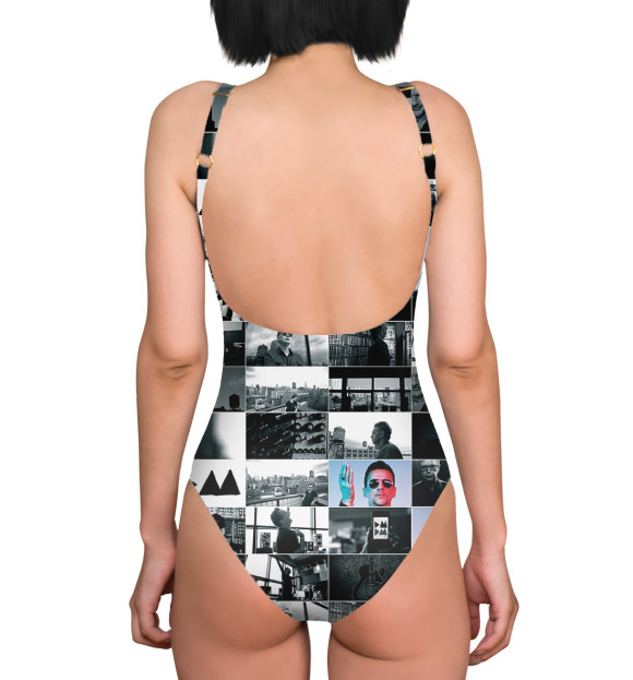 Купальник-боди с изображением Depeche Mode цвета 