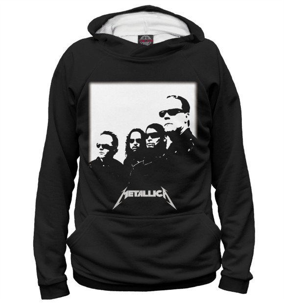 Женское худи с изображением Metallica цвета Белый