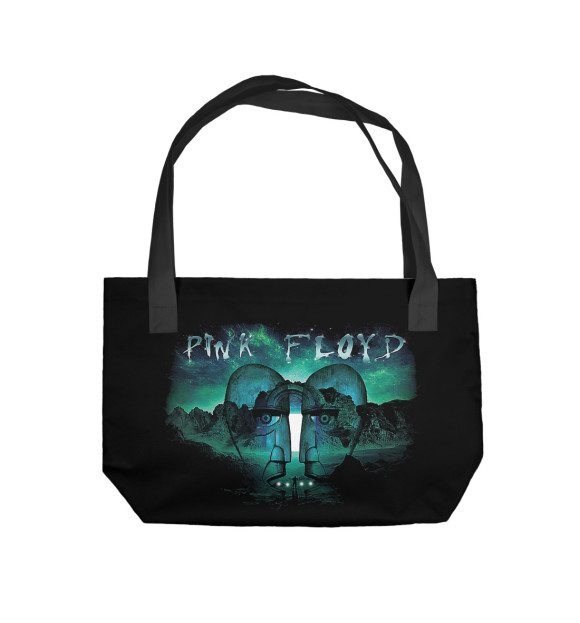 Пляжная сумка с притом Pink Floyd цвета  Пляжная сумка с изображением Pink Floyd цвета