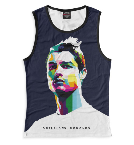 

Майки Print Bar, Белый, Криштиану Роналду