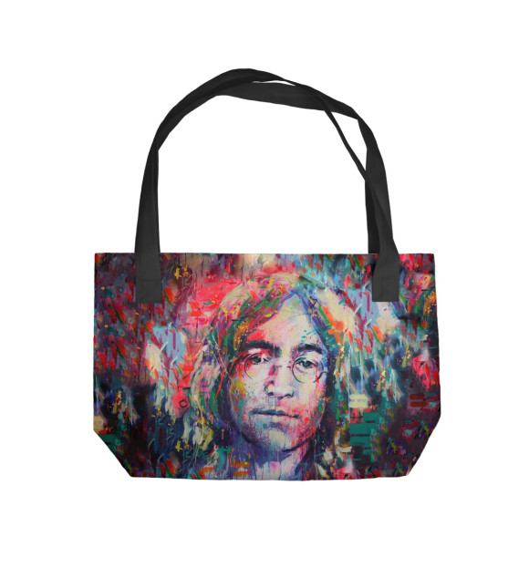 Пляжная сумка с изображением John Lennon цвета 