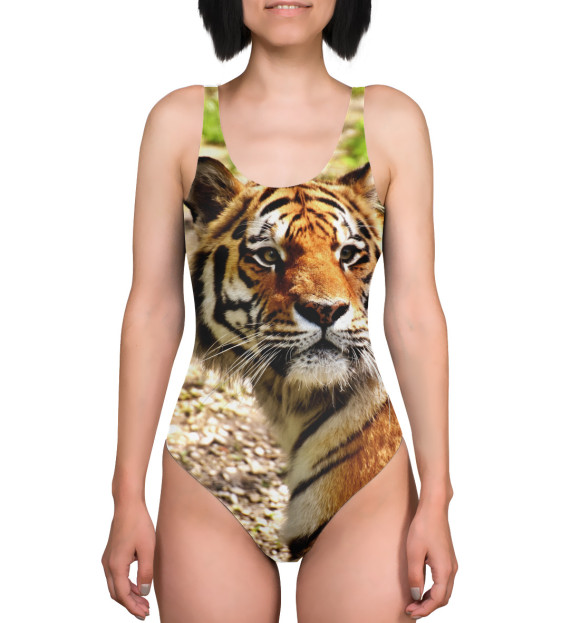 Купальник-боди с изображением Tiger цвета 