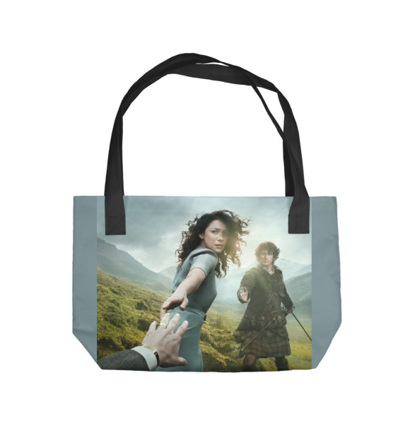 Пляжная сумка с изображением Чужестранка цвета 