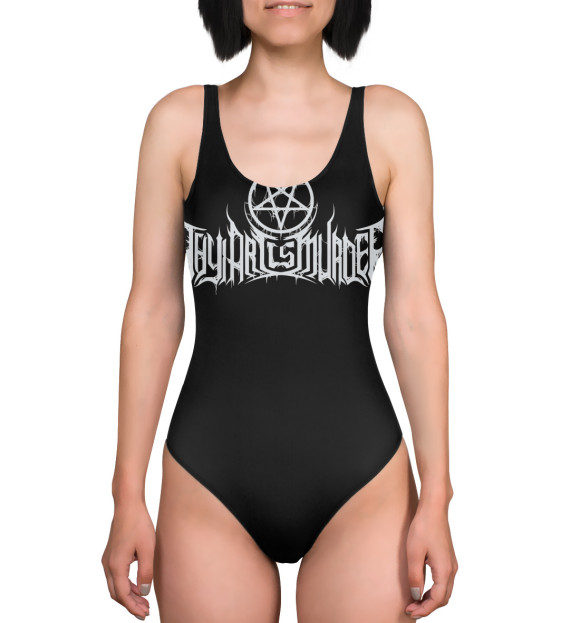 Купальник-боди с изображением Thy Art Is Murder цвета 