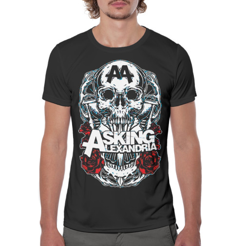 

Футболки Print Bar, Черный, Asking Alexandria