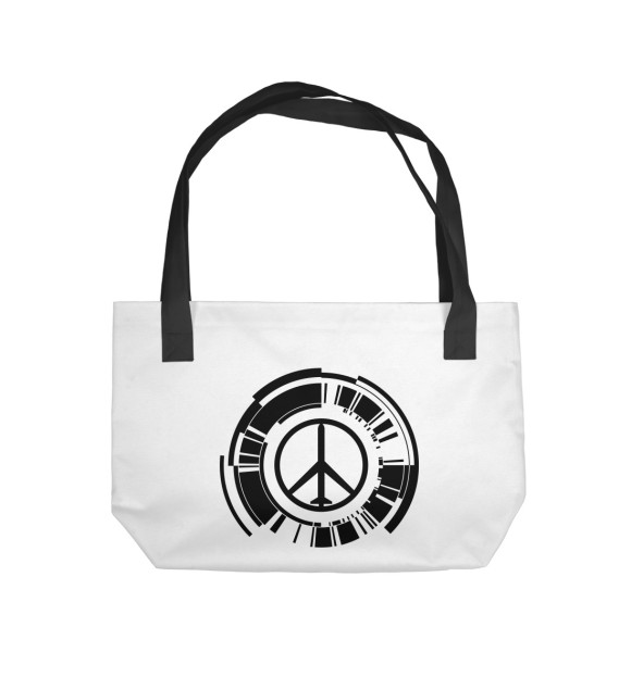 Пляжная сумка с изображением Peace Walker цвета 