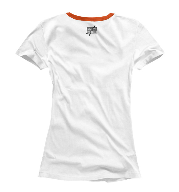 Женская футболка с изображением Kick It! цвета Белый