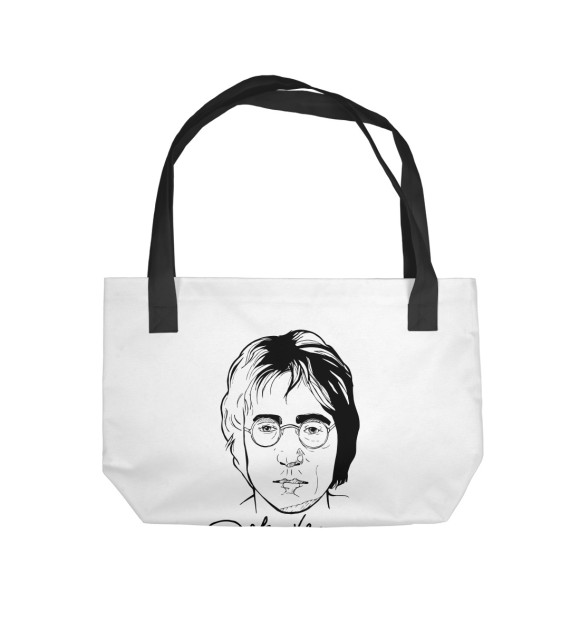 Пляжная сумка с изображением John Lennon цвета 