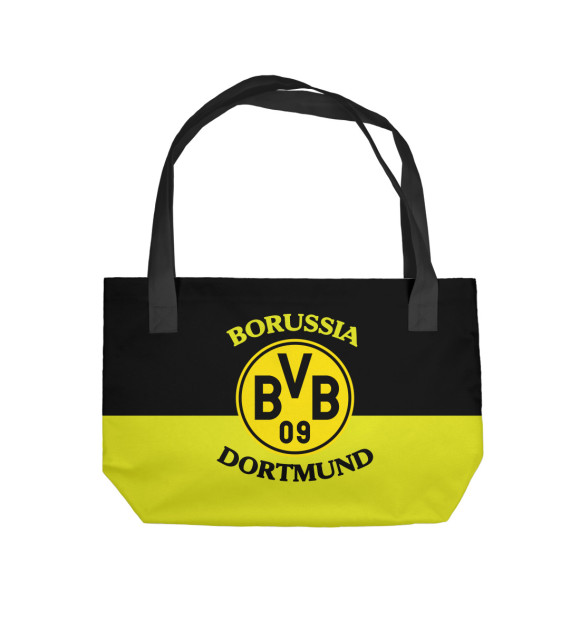 Пляжная сумка с изображением Боруссия Дортмунд цвета 