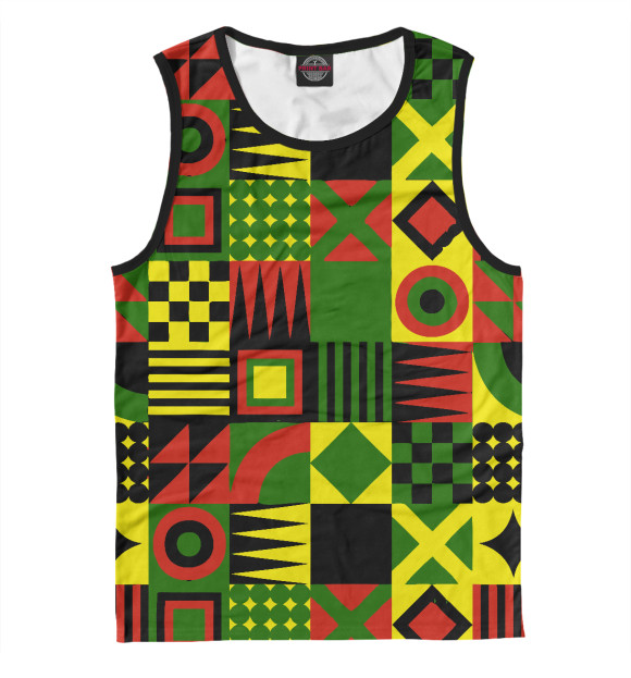 Мужская майка с изображением Ямайка цвета Белый