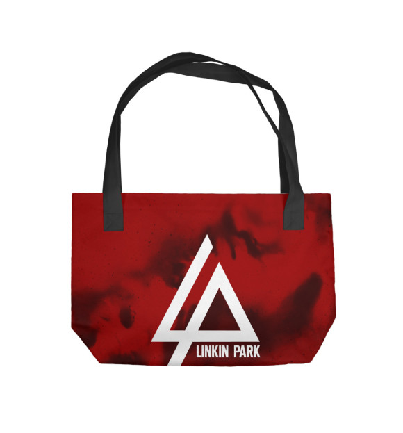 Пляжная сумка с изображением Linkin park abstract collection 2018 цвета 