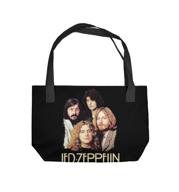 Пляжная сумка с изображением Led Zeppelin цвета 