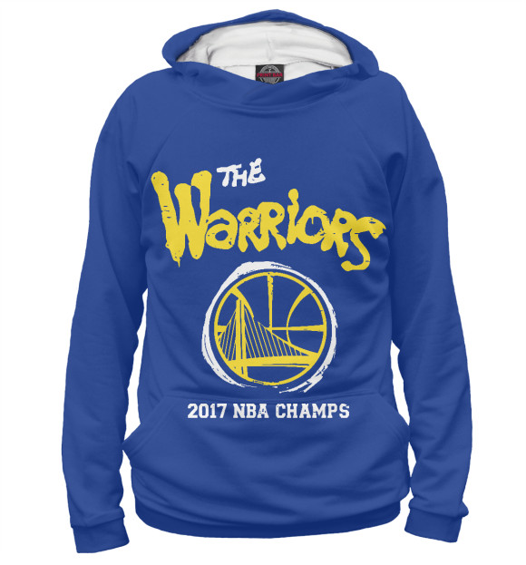 Мужское худи с изображением Warriors Champions цвета Белый