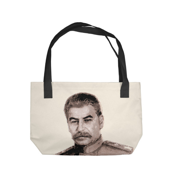 Пляжная сумка с изображением Сталин цвета 