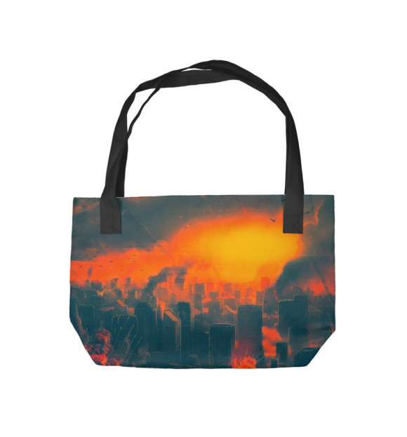 Пляжная сумка с изображением STALKER Лёха цвета 