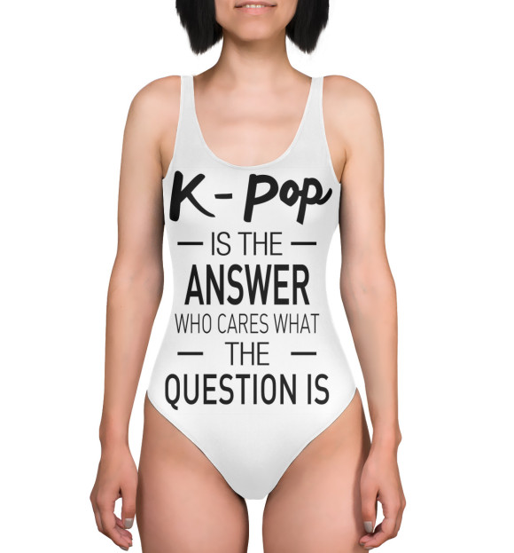Купальник-боди с изображением K-pop цвета 
