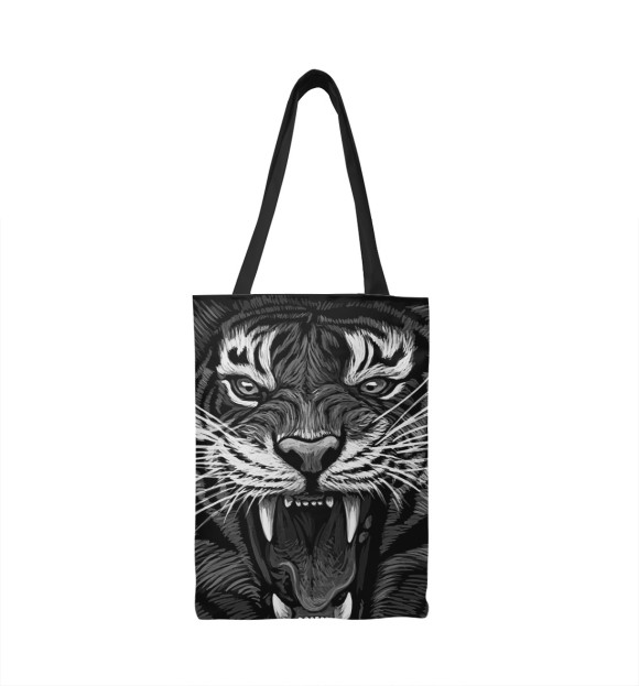 Сумка-шоппер с изображением Tiger Rage цвета 