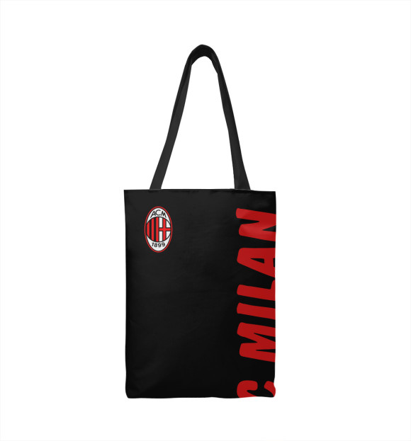 Сумка-шоппер с изображением AC Milan цвета 