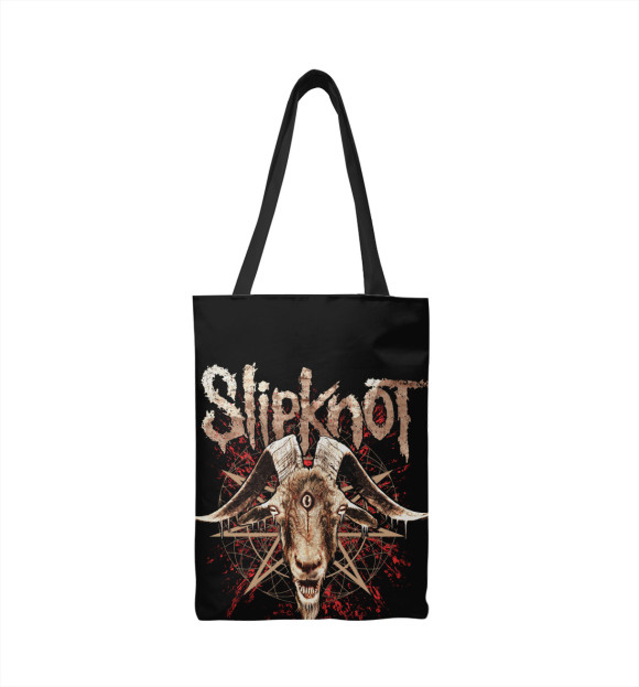 Сумка-шоппер с изображением Slipknot цвета 