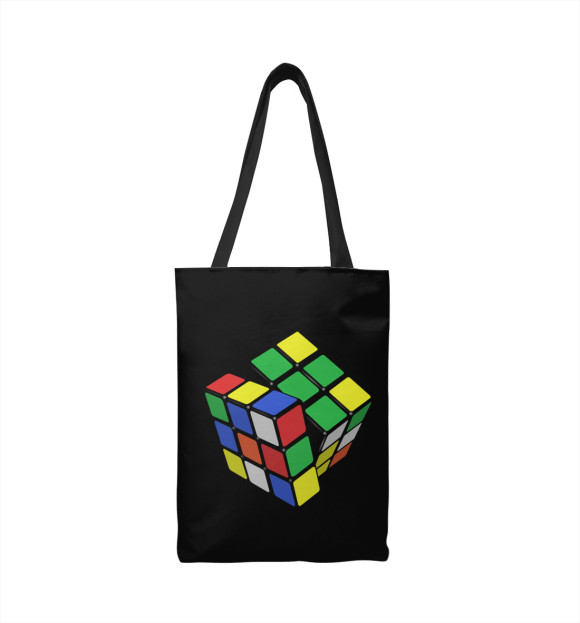 Сумка-шоппер с изображением Кубик рубик цвета 