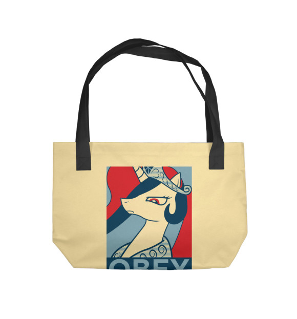 Пляжная сумка с изображением Obey! цвета 