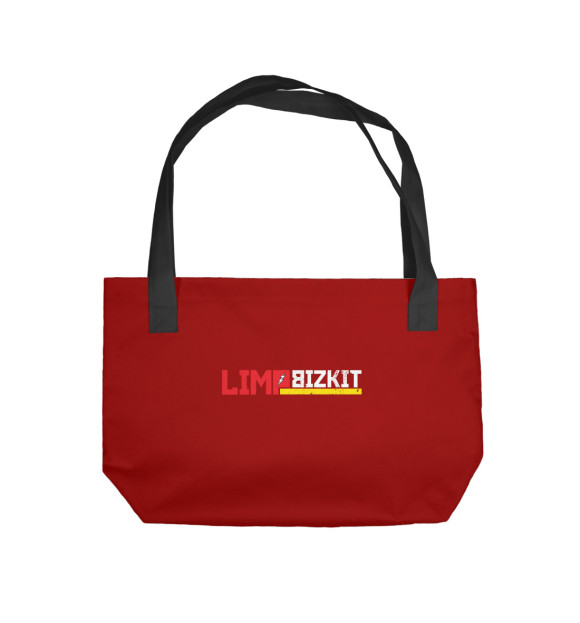 Пляжная сумка с изображением Limp Bizkit цвета 