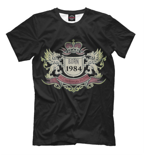 

Футболки Print Bar, Черный, BORN 1984