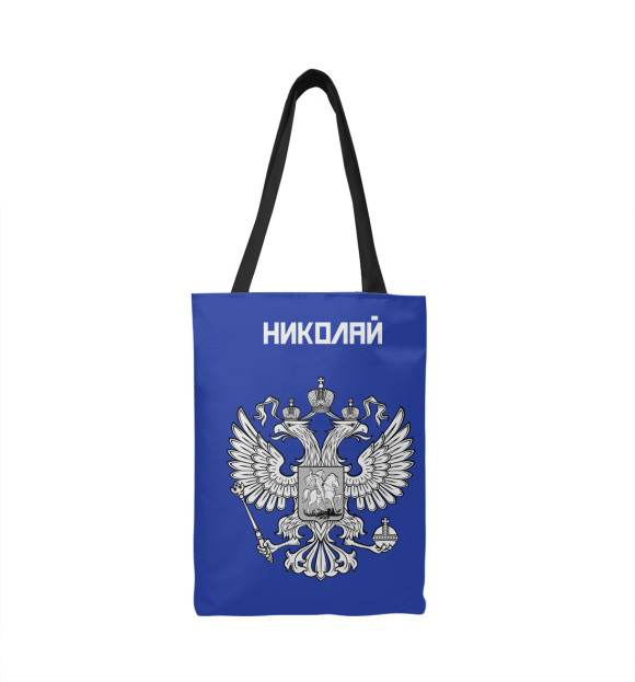 Сумка-шоппер с изображением НИКОЛАЙ sport russia collection цвета 