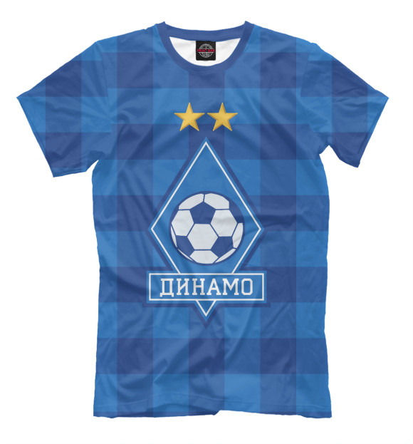 Мужская футболка с изображением Динамо Киев ФК цвета Грязно-голубой