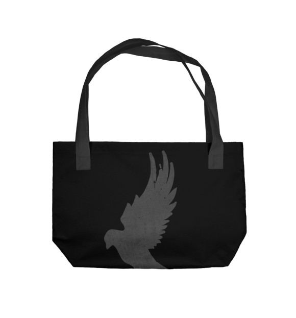 Пляжная сумка с изображением Голубь Hollywood Undead цвета 