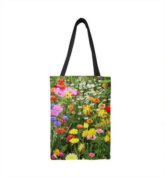Сумка-шоппер с изображением Полевые цветы цвета 