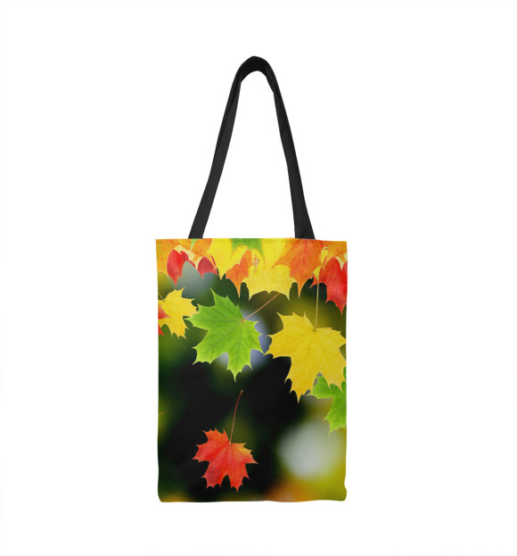 Сумка-шоппер с изображением Кленовые листья цвета 