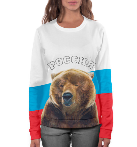 

Свитшоты Print Bar, Белый, Медведь подмигивает