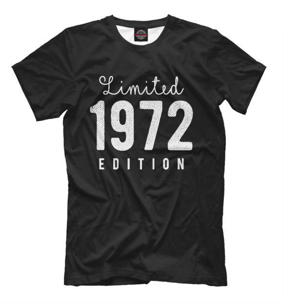 Футболка для мальчиков с изображением 1972 - Limited Edition цвета Черный