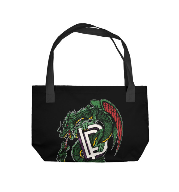 Пляжная сумка с изображением Deep Purprle цвета 