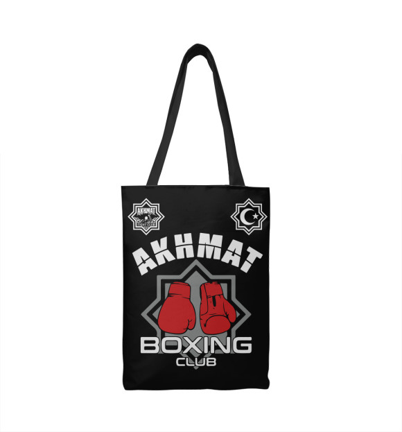 Сумка-шоппер с притом Akhmat Boxing Club цвета  Сумка-шоппер с изображением Akhmat Boxing Club цвета