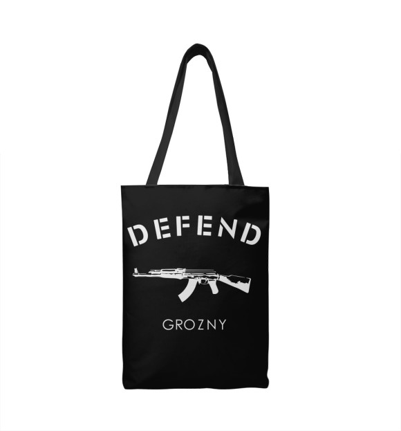Сумка-шоппер с изображением Defend Grozny цвета 