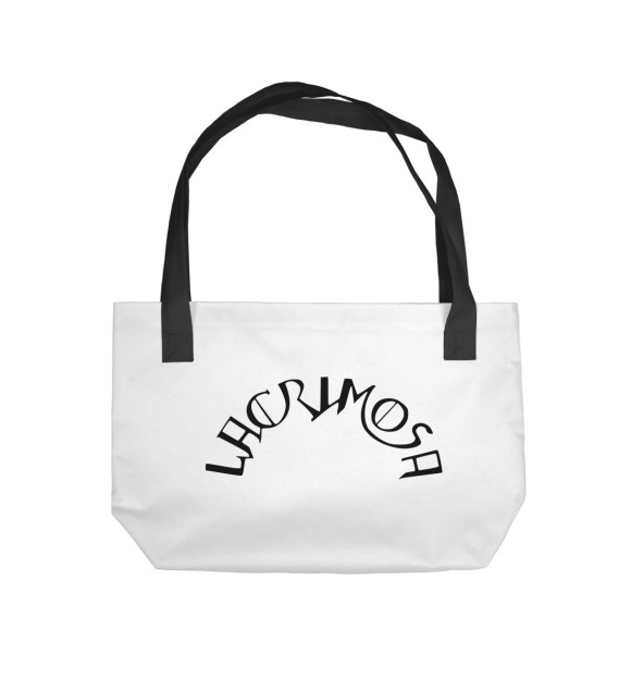 Пляжная сумка с изображением Lacrimosa цвета 