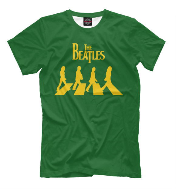 Мужская футболка с изображением Abbey Road цвета Зеленый
