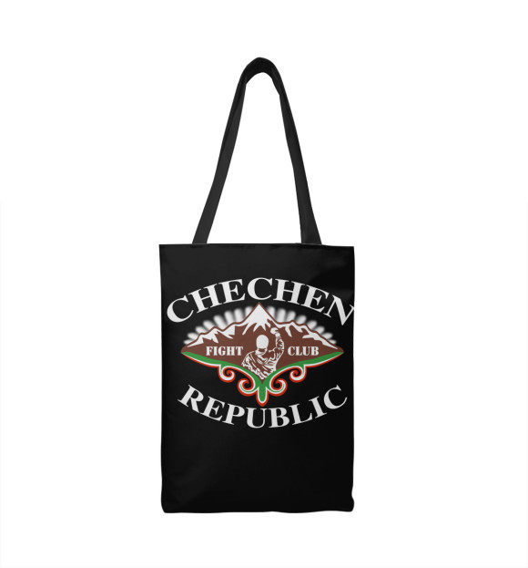 Сумка-шоппер с изображением Chechen Republic цвета 