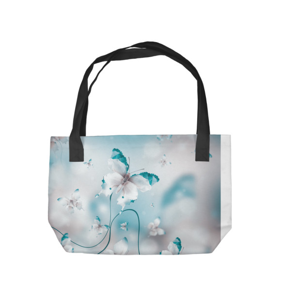 Пляжная сумка с изображением Бабочки цвета 