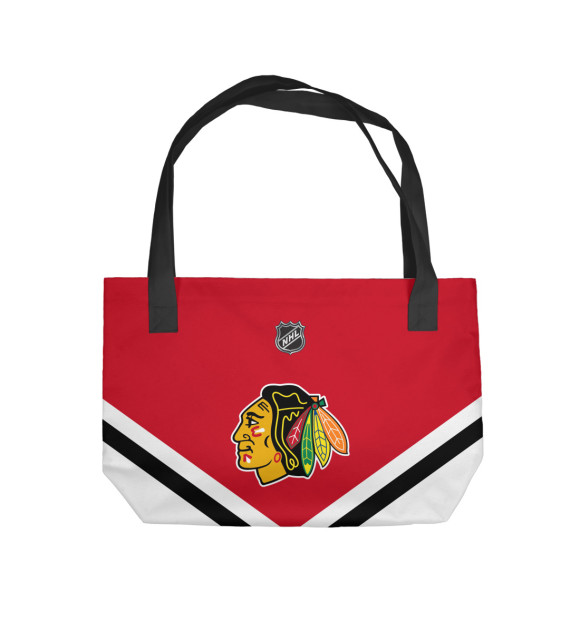 Пляжная сумка с изображением Chicago Blackhawks цвета 