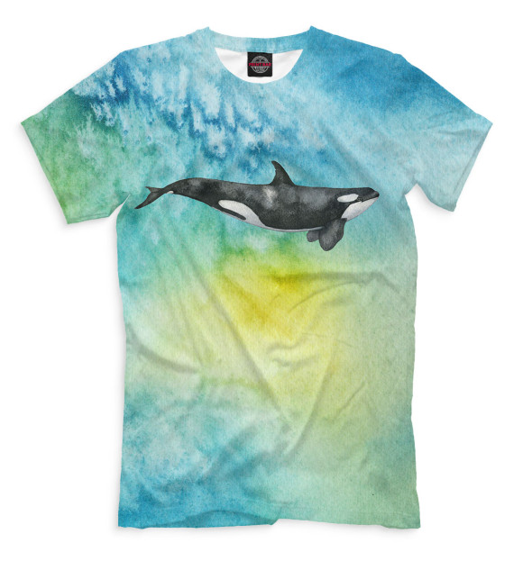 Футболка для мальчиков с изображением Касатка цвета Бежевый